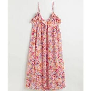H&M Flounce Trim Dress- floral